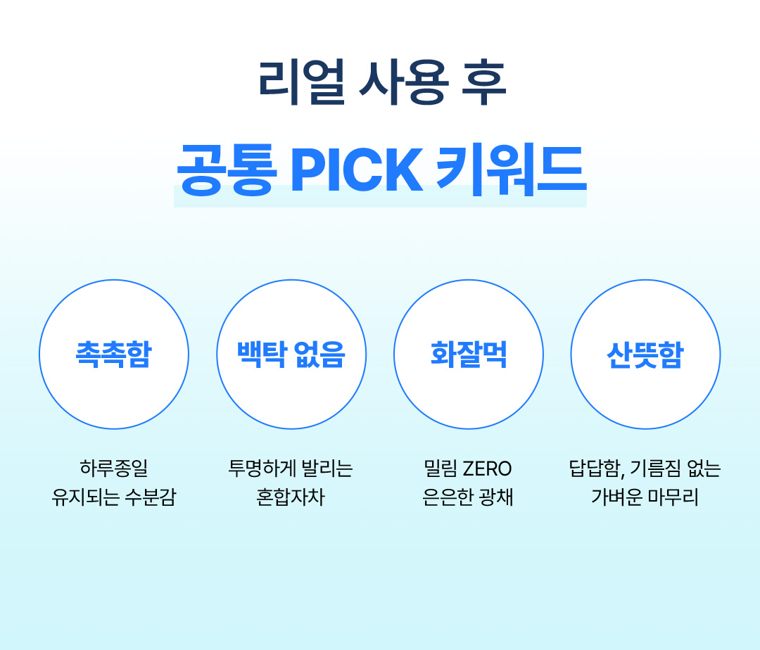 고객 후기 공통 키워드
